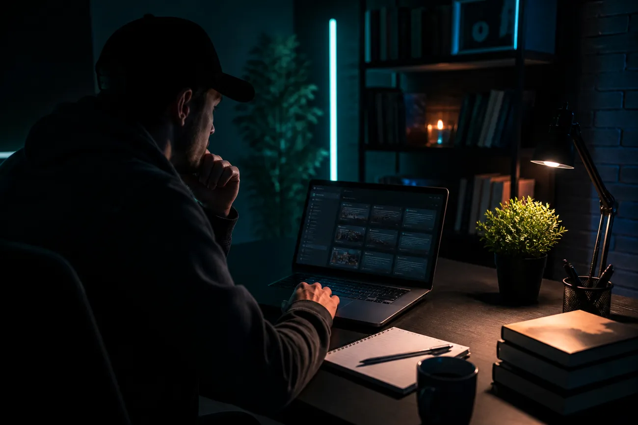 individual studying deep web software options
